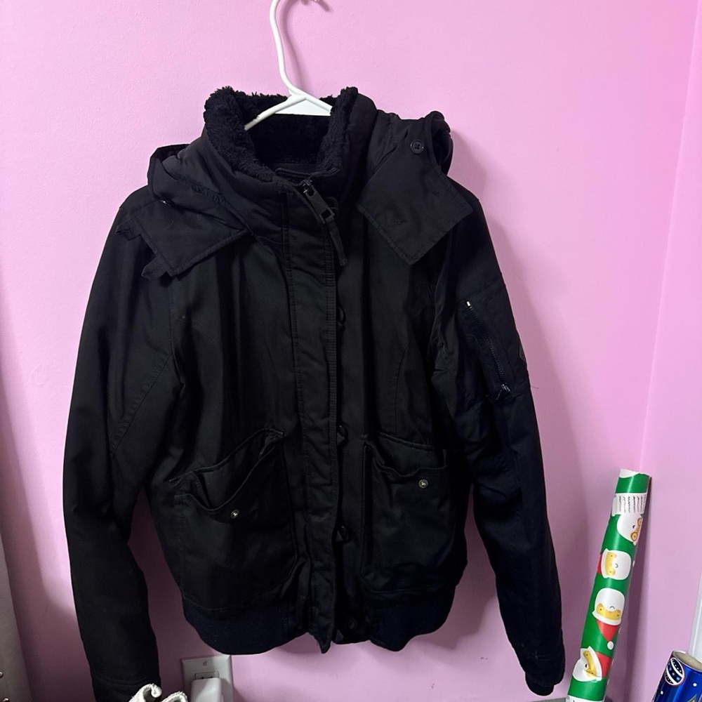 Hollister Black Puffer Jacket